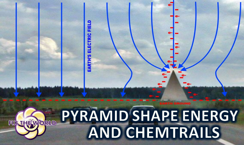 pyramid shape study and chemtrails