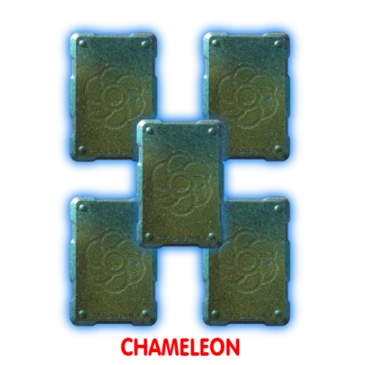 Five Chameleon Orgone Phone Shields