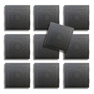 Shungite Orgone Tile Moroccan Set of 10