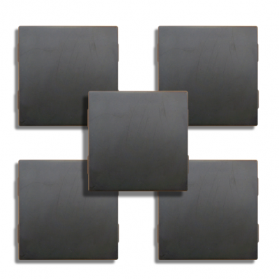 Shungite Orgone Tile Plain Design Set of 5