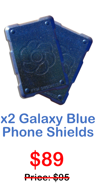 x2 Special Offers-Blue Orgonite Shungite Phone Stickers
