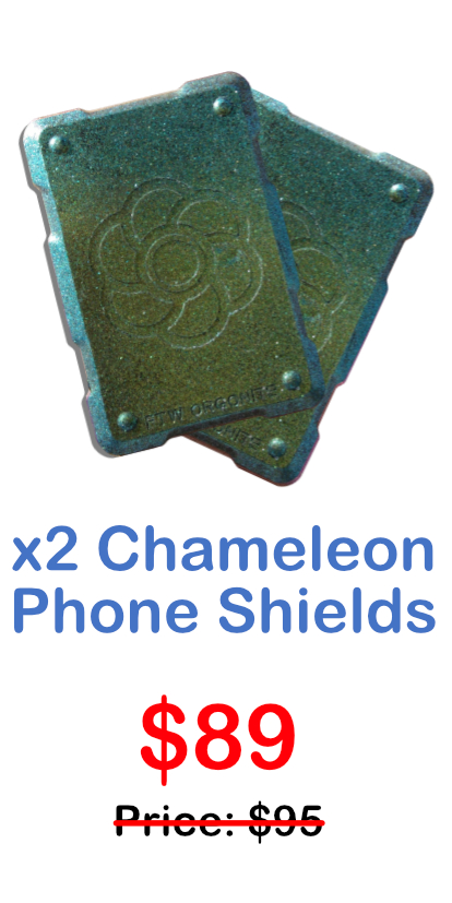 x2 Special Offers-Chameleon Orgonite Shungite Phone Stickers