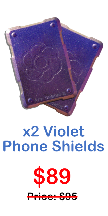 x2 Special Offers-Purple Orgonite Shungite Phone Stickers