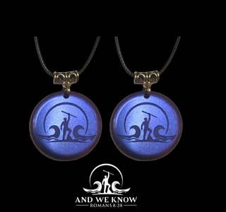 AWK Set of 2 Blue Color Pendants