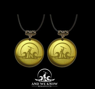 AWK Set of 2 Bronze Color Pendants