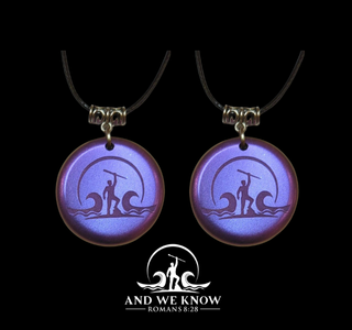 AWK Set of 2 Purple Color Pendants