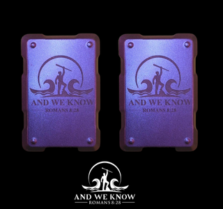 AWK Set of 2 Purple Colored Phone Shields