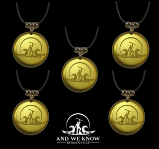 AWK Set of 5 Bronze Color Pendants