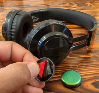 Set of Two Green Orgone Headset Protectors - Image 2