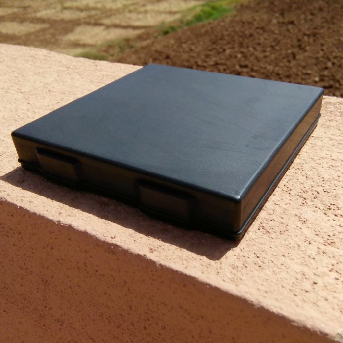 plain tile on ledge