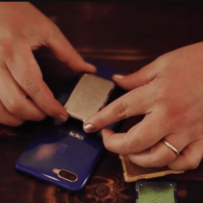 sticking phone shield to phone