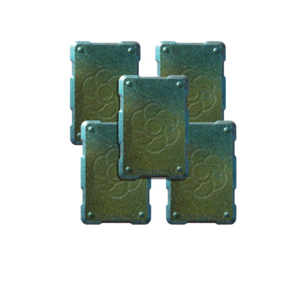 5 green harmonic shields
